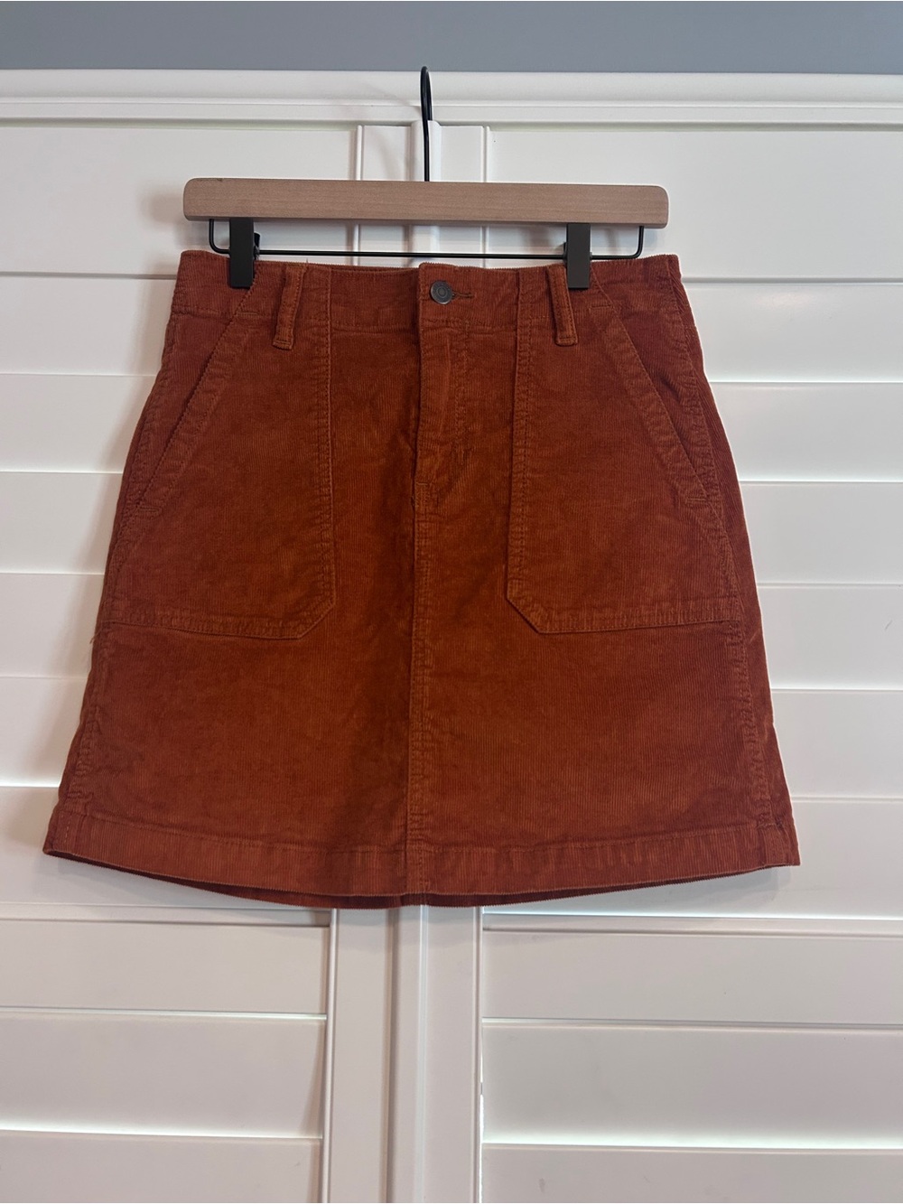 Old Navy Corduroy Mini Skirt - Rust Brown